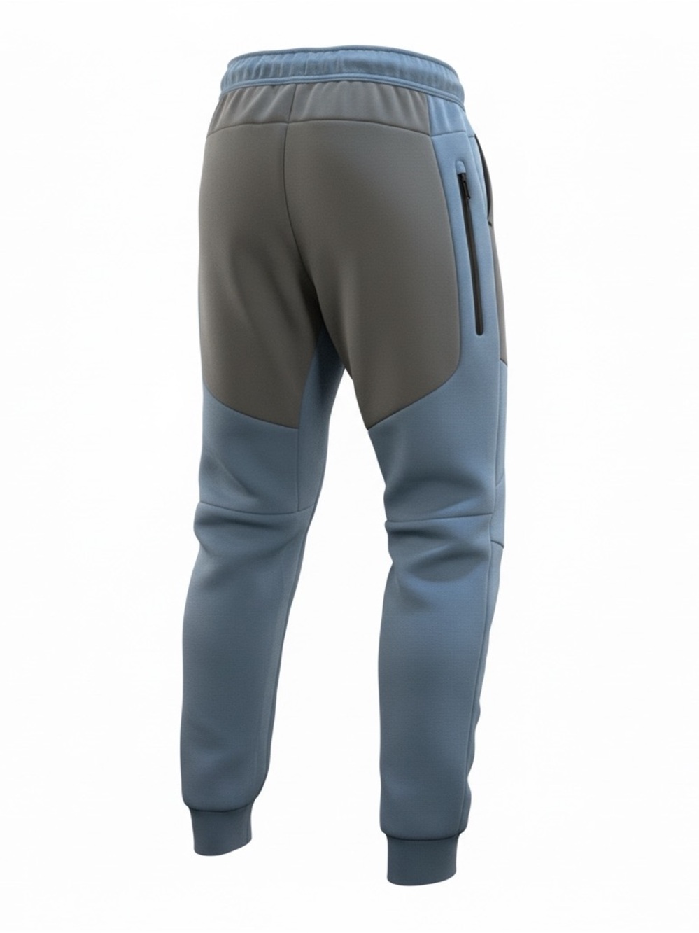 Nike Two-Tone Blue & Gray Panel Joggers - Picture 2 of 9